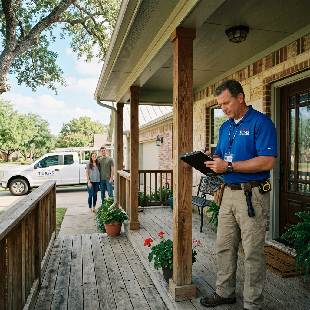 home inspection checklist Texas